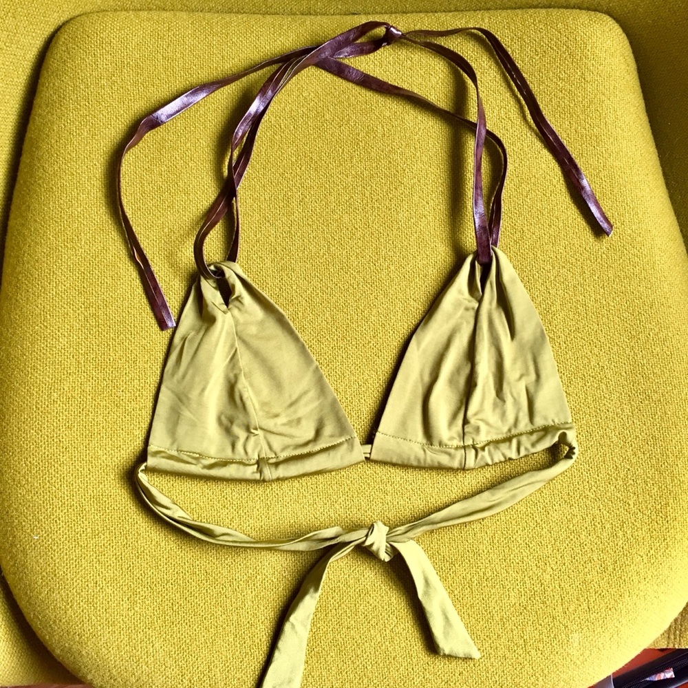 Sexy triangle swim top